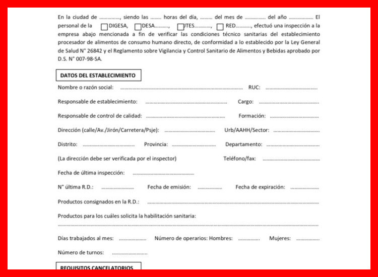 4. La Inspección Sanitaria Obligatoria