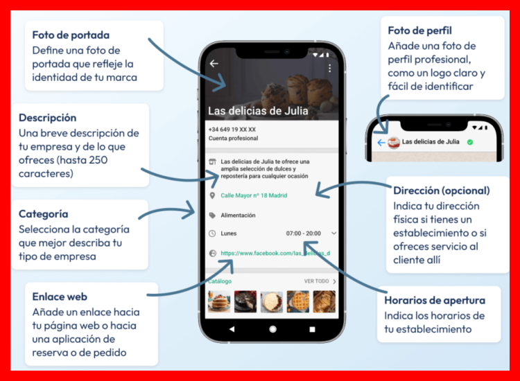 ¿Cómo puedo configurar correctamente mi perfil de WhatsApp Business para generar confianza?