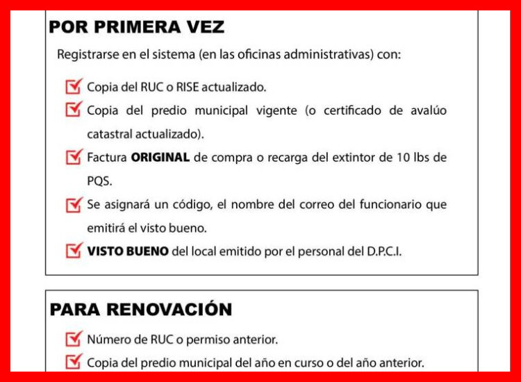 ¿Qué requisitos básicos necesito para iniciar el trámite del permiso de bomberos?